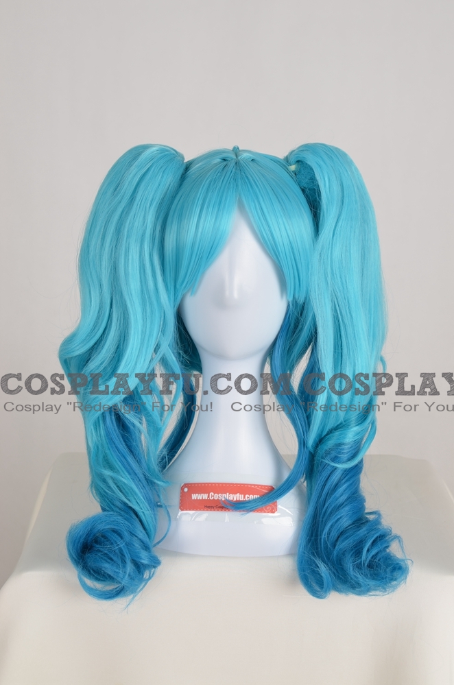 Blue Wig (Medium,Curly,Sierra)