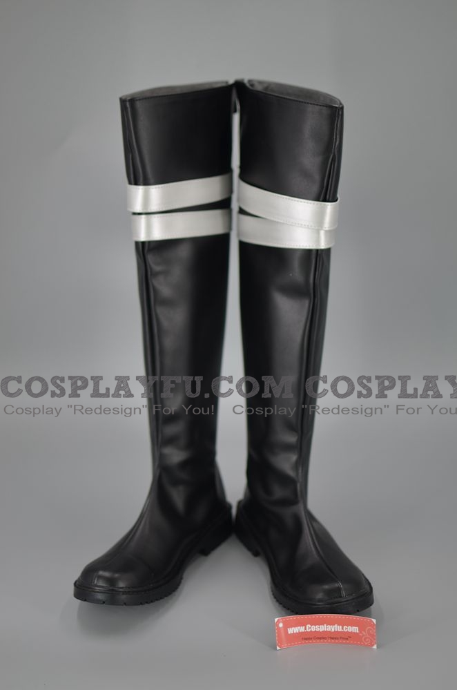 Final Fantasy VII Sephiroth Sapatos (Black and White)