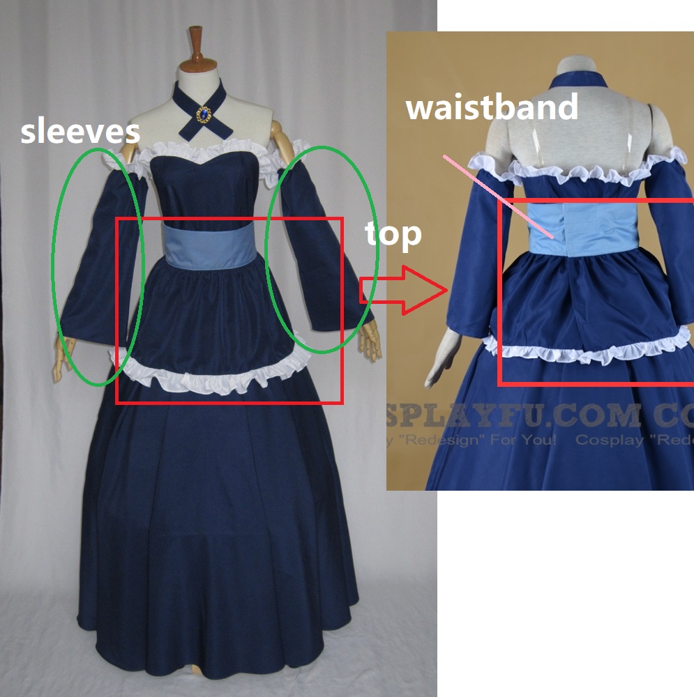 Mirajane Cosplay Costume (Top and Belt) from Fairy Tail