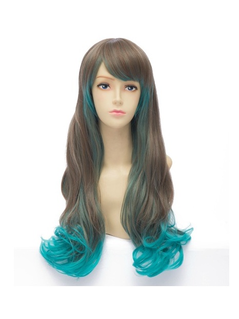 Mix Color Wig (Long, Curly, Lolita L10)