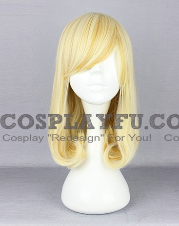 Blond Perruque (Moyen, Wave, Lolita M01)