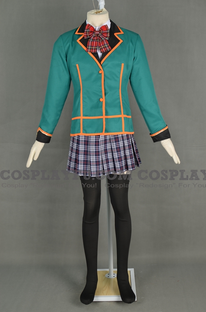 Hyperdimension Neptunia Vert Costume (School Unifroms)