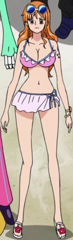 One Piece Nami Kostüme (Rosa)