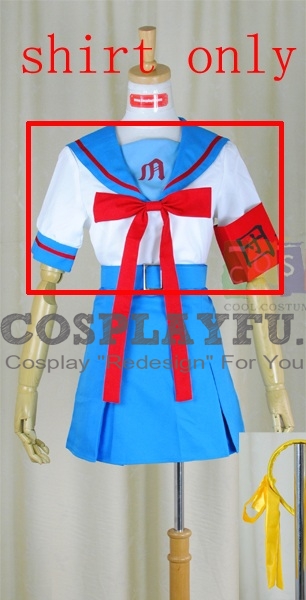 Haruhi Cosplay Costume (Shirt) from The Melancholy of Haruhi Suzumiya