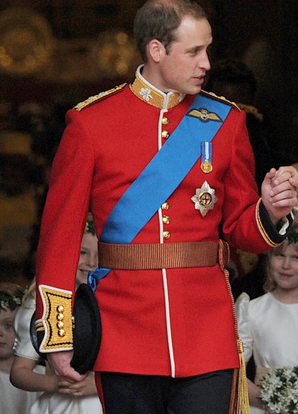 Prince William Wedding Uniform from British Royal Family