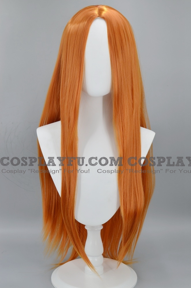 Orange Wig (Long Wavy,Rangiku)