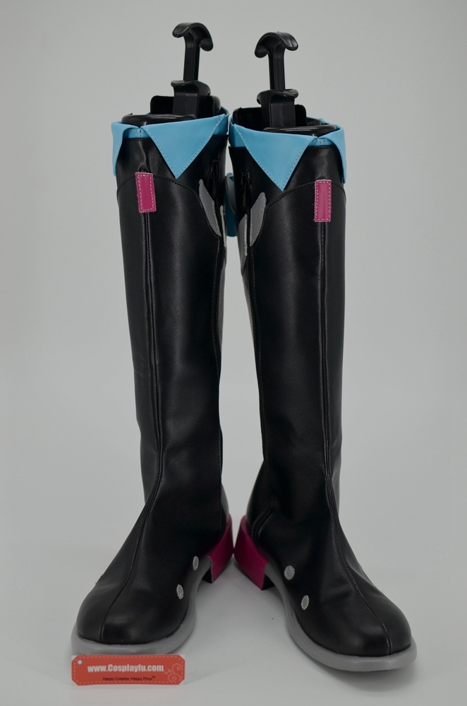 Cosplay Moyen Mixed Noir bleu Bottes Cosplay (42432)