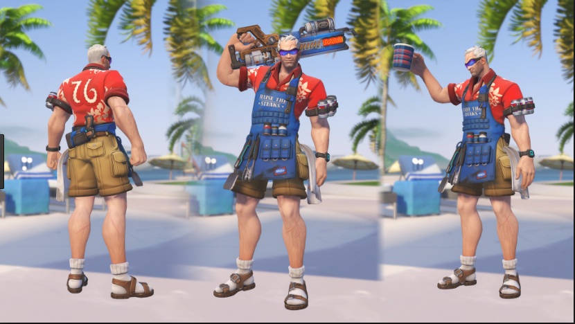 Soldier 76 Cosplay Costume (Grill Master 76) from Overwatch