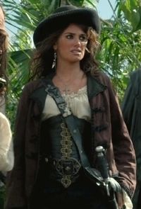 Angelica Cosplay Costume from Pirates of the Caribbean