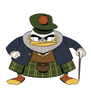 Flintheart Glomgold Cosplay Costume from DuckTales