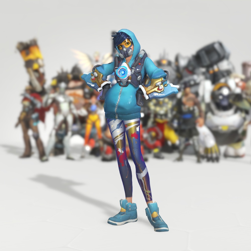 Overwatch Tracer Costume Graffiti Skin