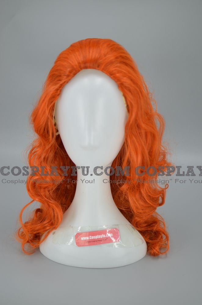Arancione Parrucca (Media, Curly, Merida)