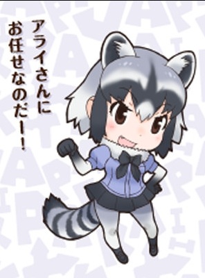 Common Raccoon Wig from Kemono Friends