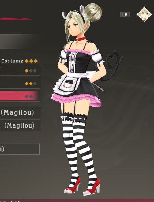 Tales of Berseria Magilou Kostüme (Maid outfit)
