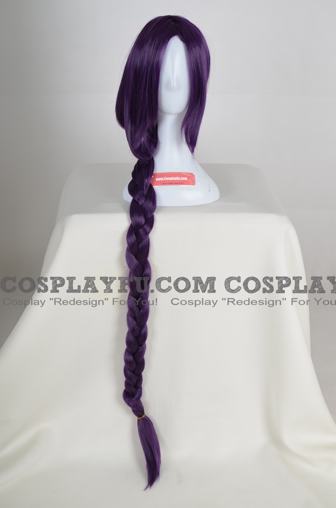 Long Straight Braid Purple Wig (1311)