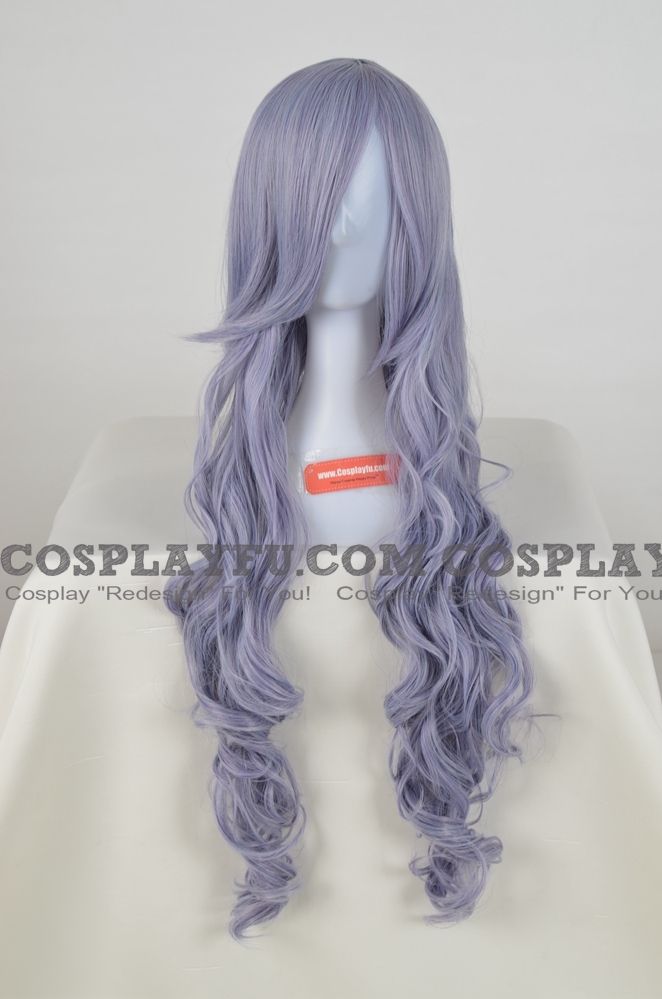 Long Curly Pale Purple Wig (1046)