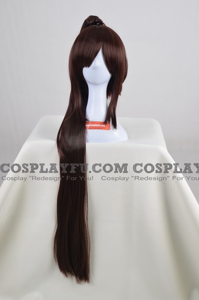 Long Straight Brown Pony Tail Wig (3631)