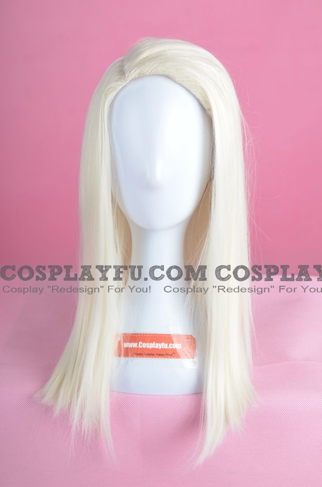 Long Straight White Wig (3768)