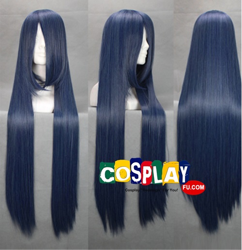 Long Straight Dark Blue Wig (6804)