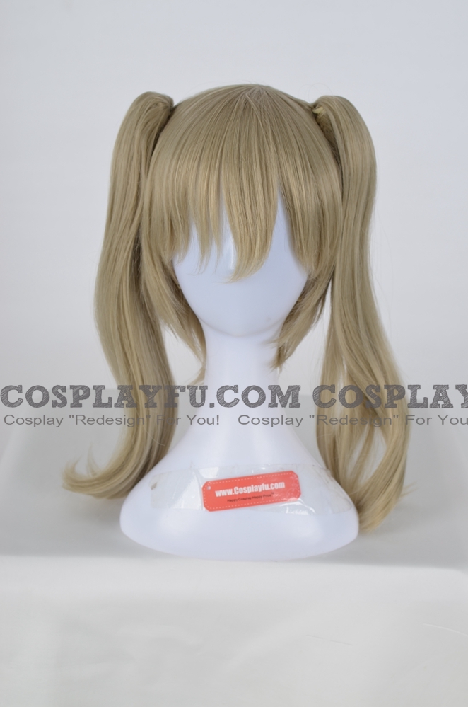 Long Straight Light Brown Twin Tail Wig (7718)
