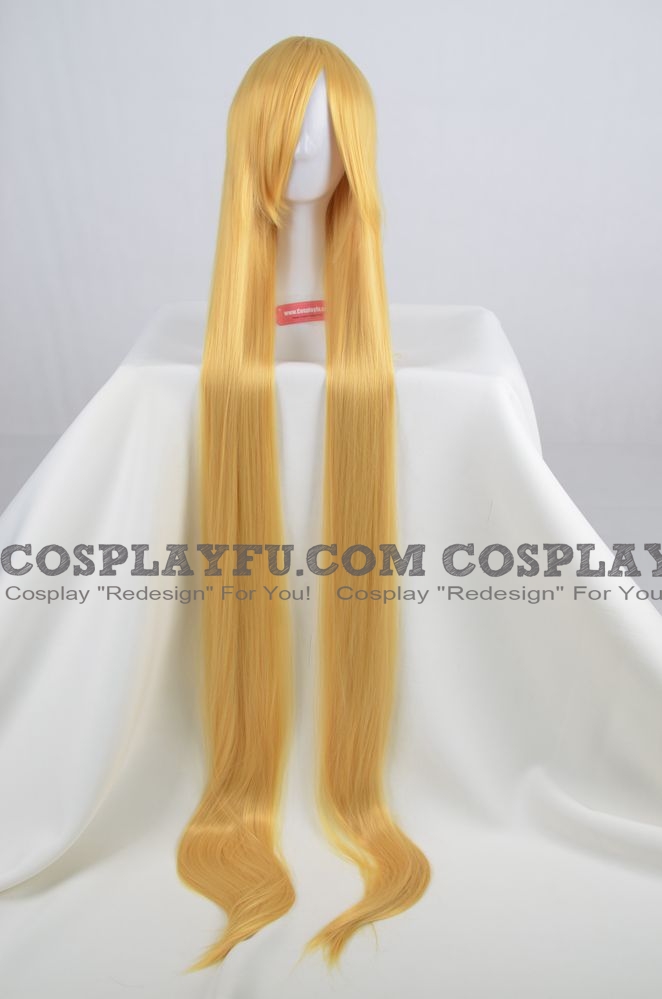 120 cm Long Yellow Wig (7868)
