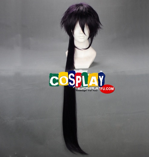 Long Straight Dark Purple Wig (7503)
