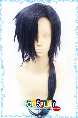 Long Dark Blue Pony Tail Wig (7956)