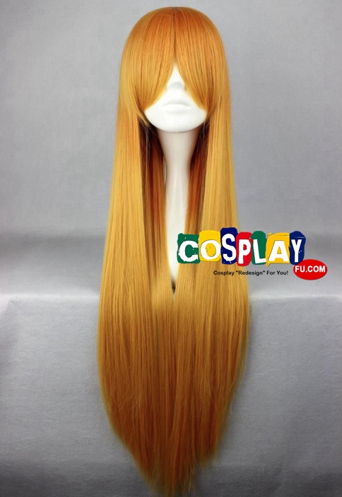 Long Straight Orange Wig (7916)