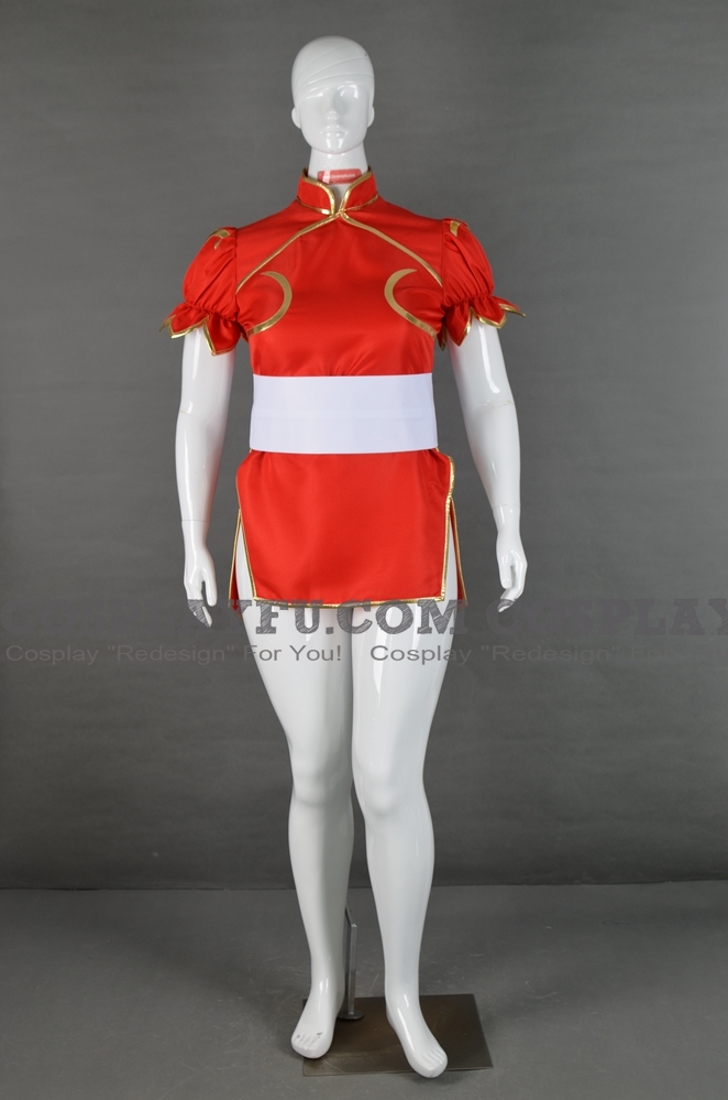 Chun Li Cosplay Costume (031-C04 Red) from Street Fighter
