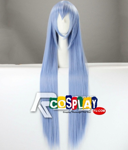 Long Straight Light Blue Wig (6562)