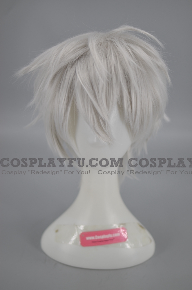 Short Straight White Wig (6270)