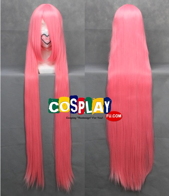 Long Straight Pink Wig (7883)