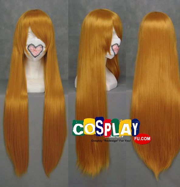 Long Straight Orange Wig (6435)