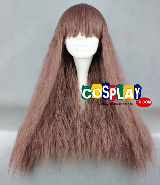 Long Curly Brown Wig (8128)
