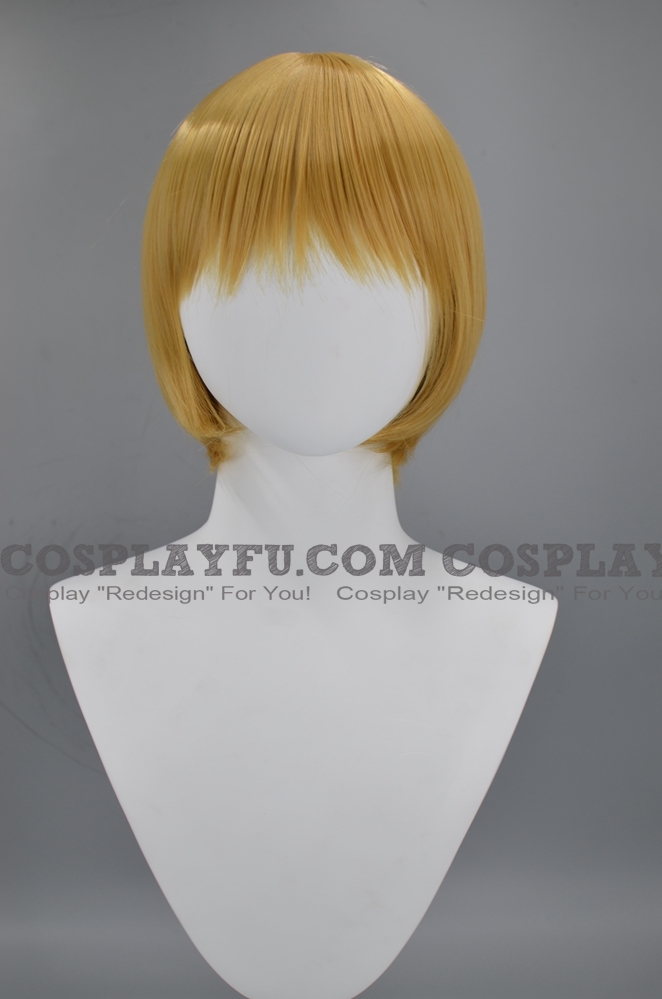 35 cm kurz Blond Perücke (8448)