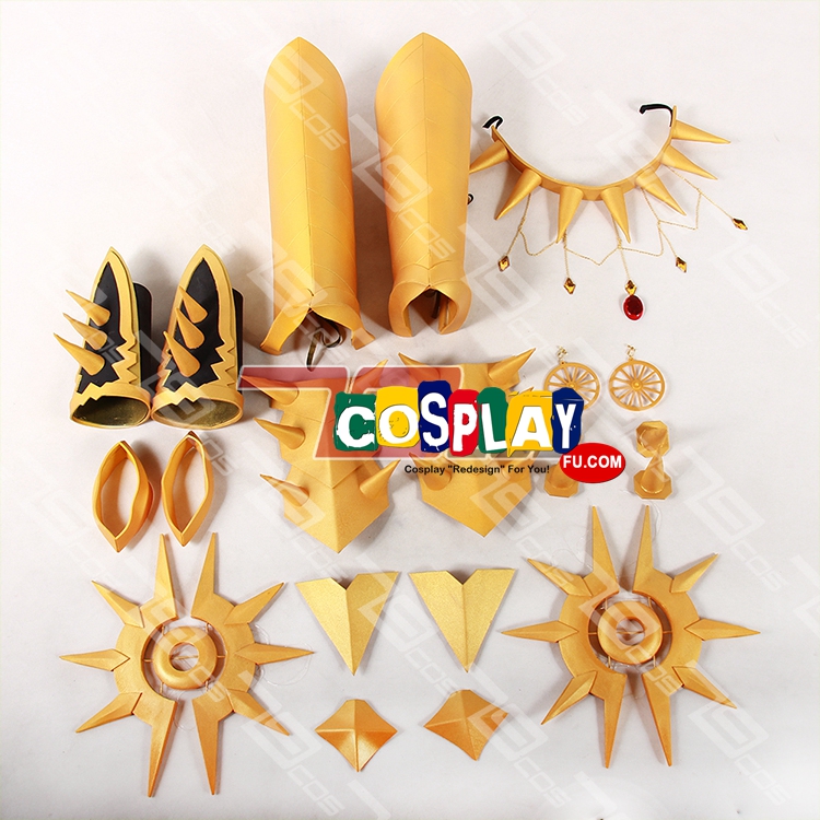 4 Sets of Karna  Cosplay Costume Wig Props and 