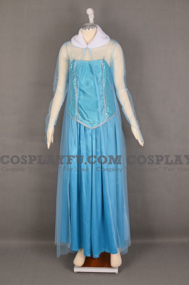 Elsa Cosplay Costume from Frozen (4448)