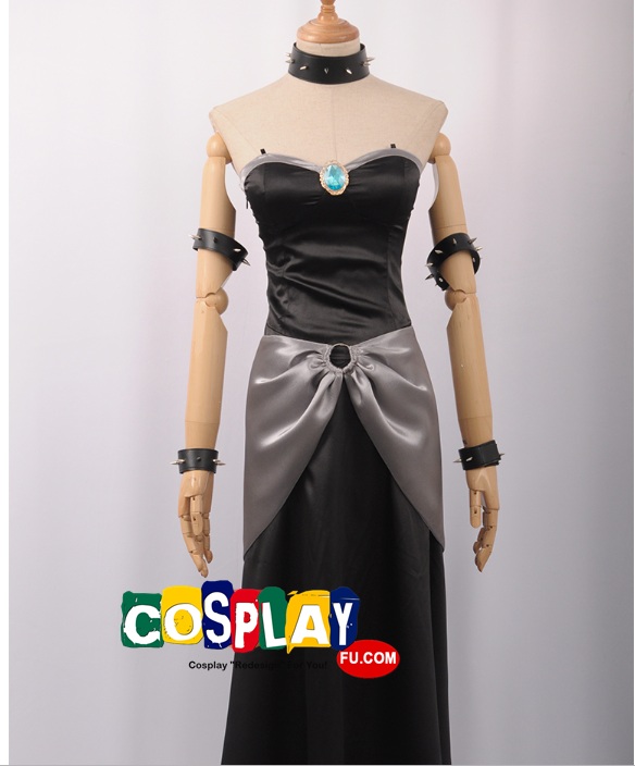 Princess Bowser Cosplay Costume (Black) from Super Mario