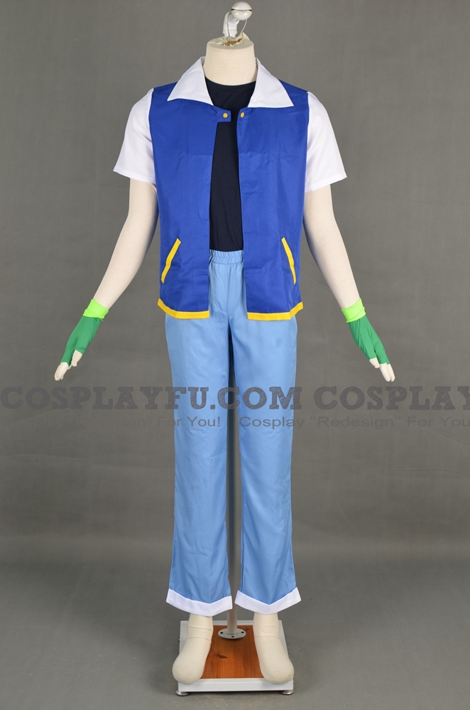 Ash Cosplay Costume (253) from Pokemon
