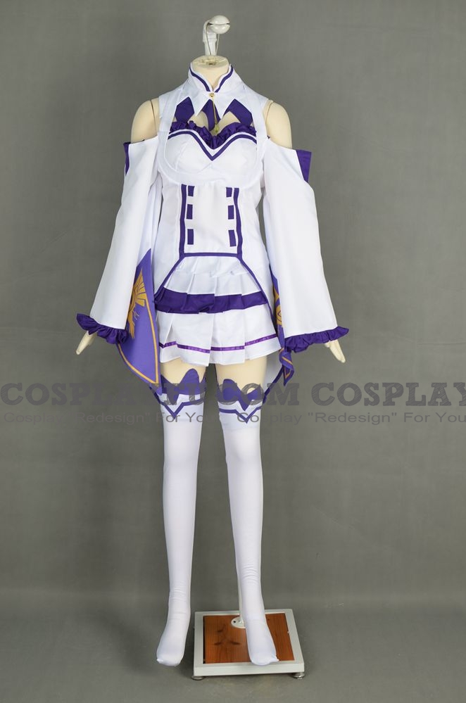 Emilia Cosplay Costume from Re:Zero