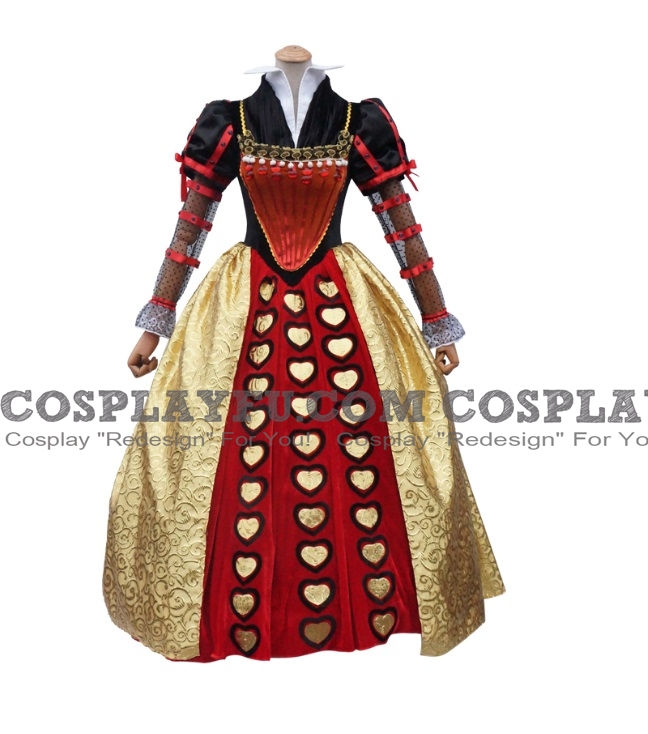 Red Queen Cosplay Costume from Alice in Wonderland 2010 film