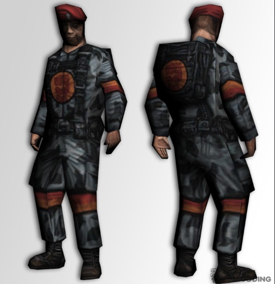 Soldier Cosplay Costume from Team Fortress Classic