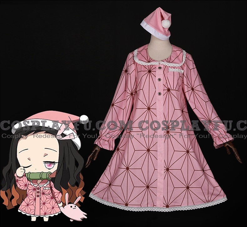 Nezuko Cosplay Costume (Pajamas) from Kimetsu no Yaiba
