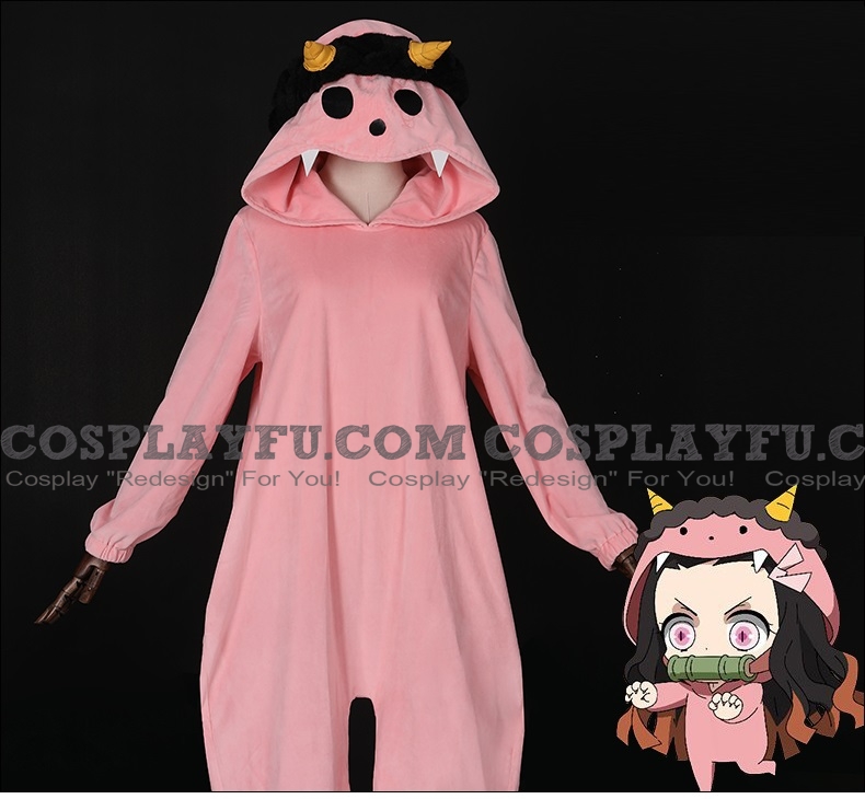 Nezuko Cosplay Costume (Pajamas, 3rd) from Kimetsu no Yaiba