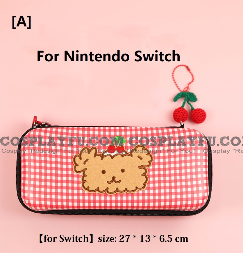 Cherry e Orso Nintendo Switch e Switch Lite Carrying Case - 8 Videogiochi Cards Holding Cosplay