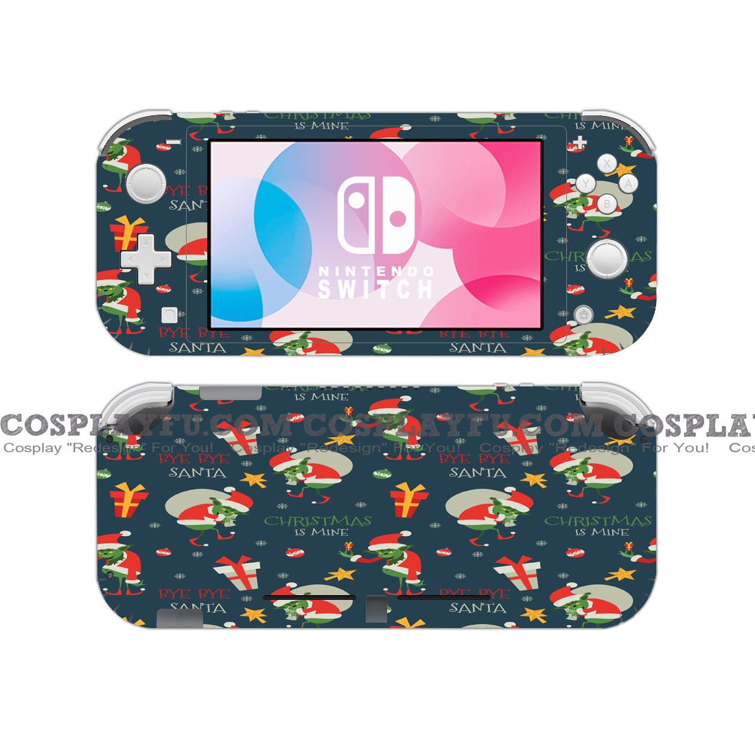 Lite Skin Grinch - Nintendo Switch Lite Decal NS Skin Sticker 코스프레