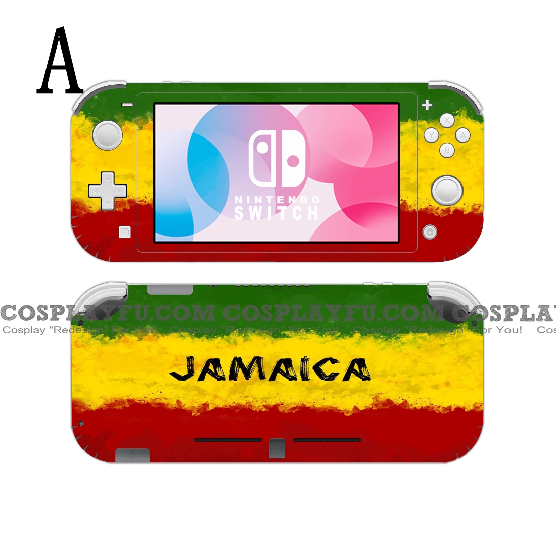 Lite Skin Grids Jamaica - Nintendo Switch Lite Decal NS Skin Sticker
