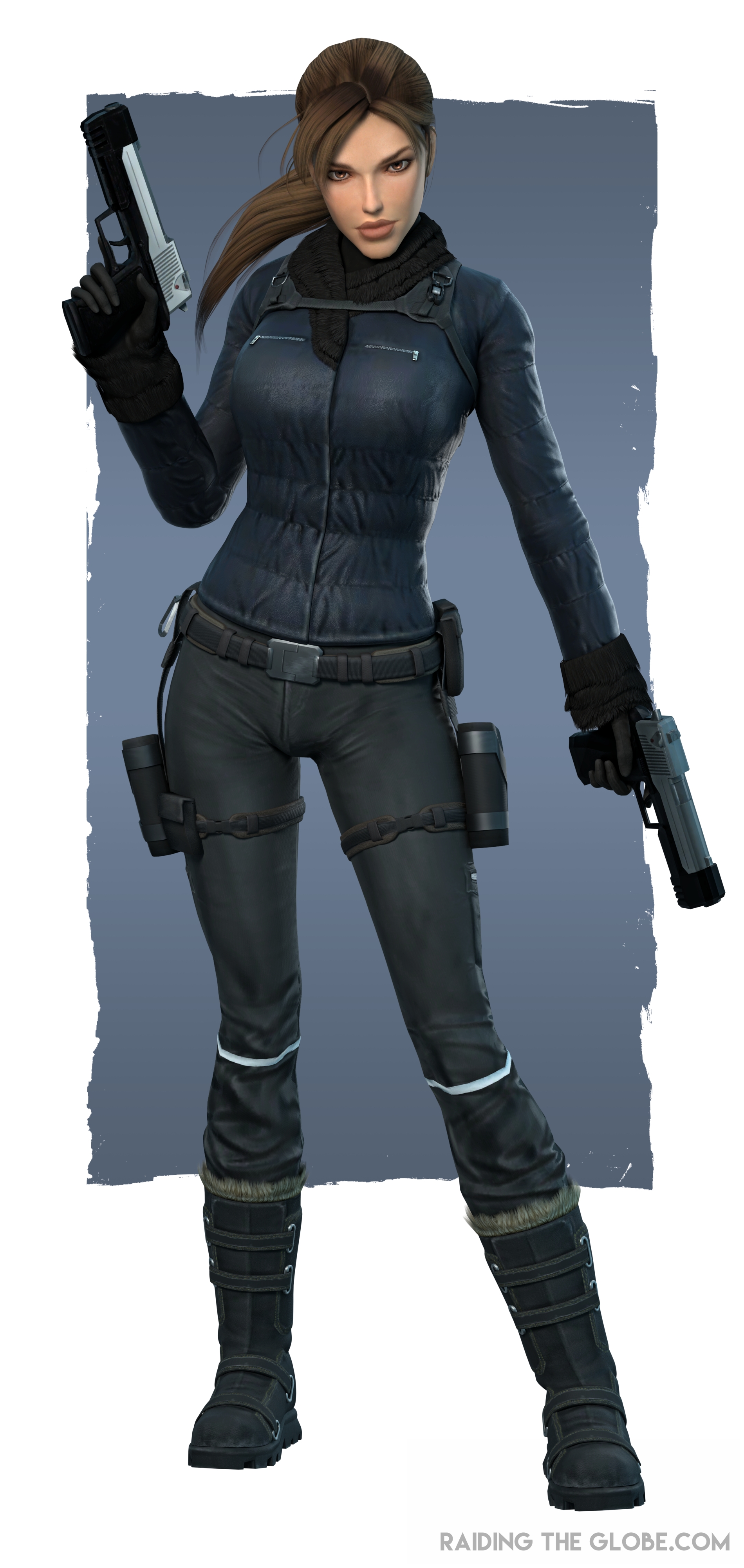 Costume de femme de police Deguisement Lara Croft Tomb Raider