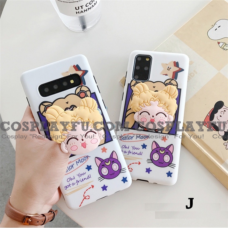 Handmade Sailor Moon 전화 Case for Samsung 8 9 10 20 Ultra Plus Note case 코스프레 (83070)