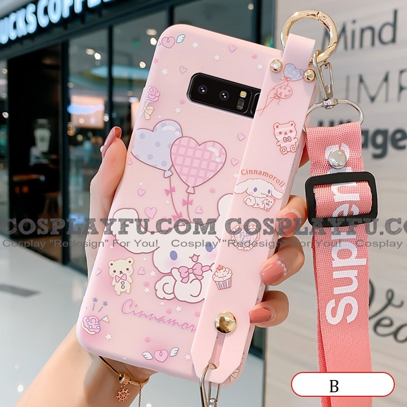 Handmade Purpura Rosado Japanese Perro 3D Teléfono Case for Samsung S6789 10 21 y Nota 589 10 y A7 A20e y C579 Cosplay